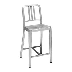 Emeco - 1006 Navy Counter Stool - Bar Stools And Counter Stools