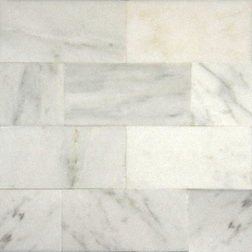 Arabescato Carrara 3x6 Honed Subway Tile