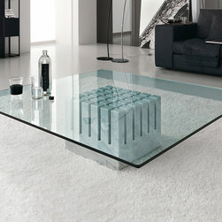 Scacco Glass Coffee Table by Cattelan Italia - $1,245.00 - Coffee Tables
