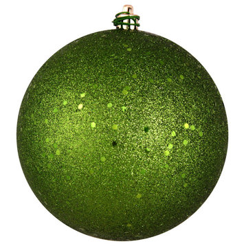 Vickerman N592034Dq 8" Juniper Green Sequin Ball Ornament