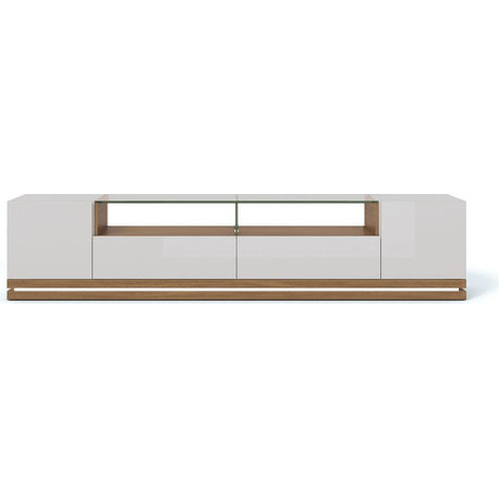 Vanderbilt TV Stand, Maple Cream, Off White