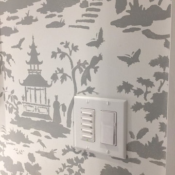 Stencil Bathroom in Larchmont