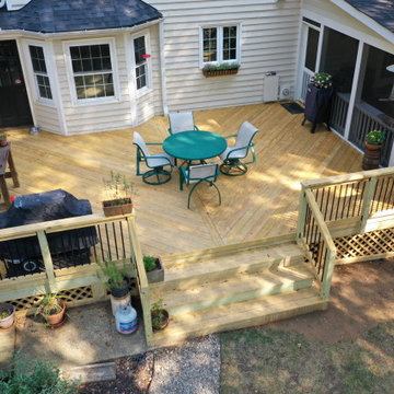 South Charlotte Treated Lumber Deck