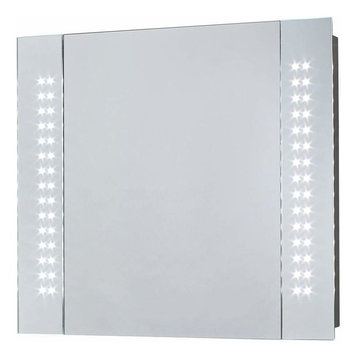 Bathroom Mirror Cabinet with Led Lights and 2 Internal Shelves, Modern Design, K