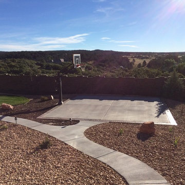 Jason P's Pro Dunk Gold Basketball System on a 30x25 in Colorado Spring, CO