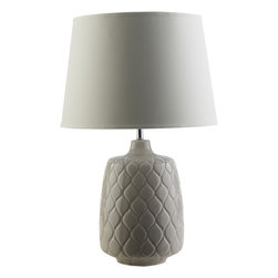 Claiborne Quilted Ceramic Table Lamp - Table Lamps