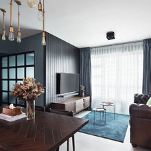 Houzz Tour: A Newlyweds' Home Goes Dark and Gilded
