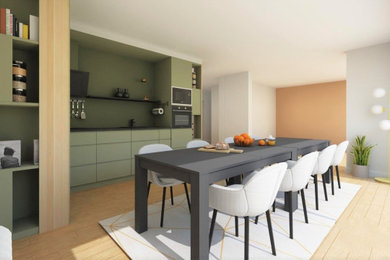 Salon dans la cuisine