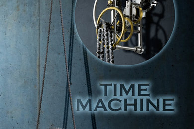 TimeMachine Clock, based on vintage bicycle parts