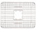 SinkSense Venturi Stainless Steel 19.5" x 14" Kitchen Sink Bottom Grid