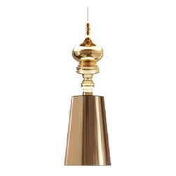 Josephine T Pendant Light by Jaime Hayon Pendant in Gold - Pendant Lighting