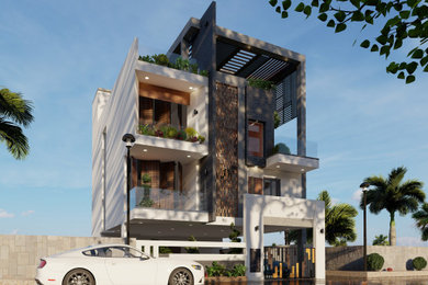 Contemporary exterior home idea in Other