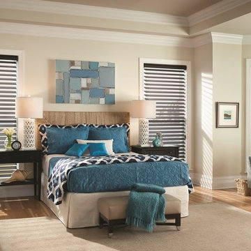 Room Dimming Bedroom Shades | Savannah Shadings in 3" Black Aura