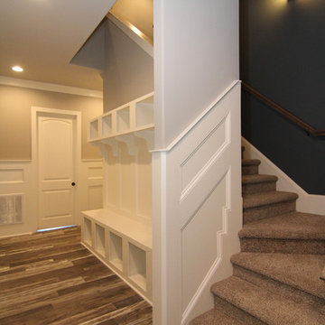 Drop Zone in Hallway with Second Staircase