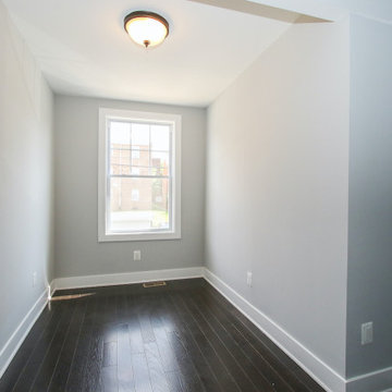 Basement remodeled with bedroom space and extra closet space in Vienna