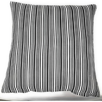 Set of Two Aztec Black and White Diamond Accent Square Cushion Covers 18" 2-PCS
