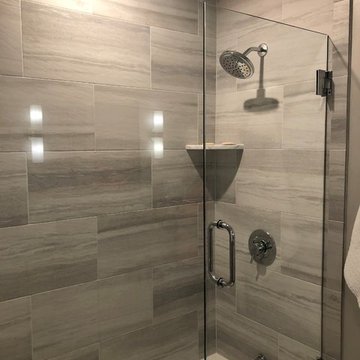 12x24 grey tile shower