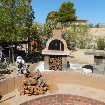 The Brown Family Wood Fired Brick Pizza Oven in California