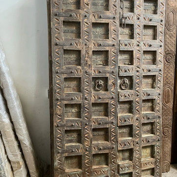 Indian Antiques Teak Door