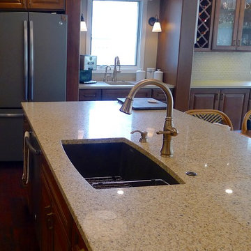 Spacious kitchen with room to entertain.