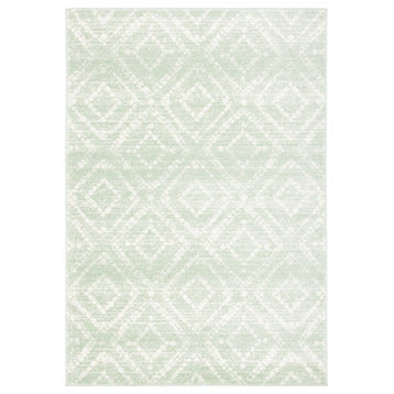 Safavieh Adirondack ADR131 Power Loomed Rug, Green/Ivory, 9'x12'