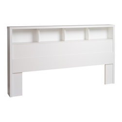 Prepac Calla King Headboard in Pure White - Headboards