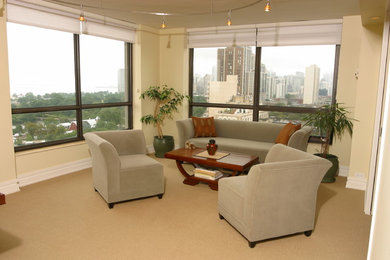 Example of a trendy home design design in Chicago