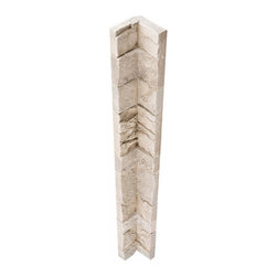254-STACKED STONE INSIDE CORNER - 48"L X 4 3/4"W X 1 &frac12;"D - Wall Panels