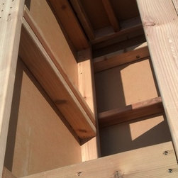 Custom Exterior IPE Deck and Storage - Outdoor Benches