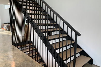 Inspiration for a modern staircase remodel in San Francisco