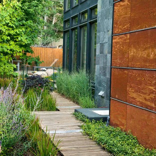 Stilmix Garten mit Betonplatten in Denver