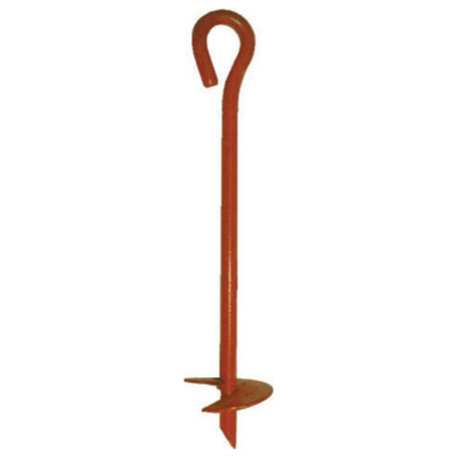 FarmGard 901111A Screw-In Earth Anchor, Red, 3"x15"
