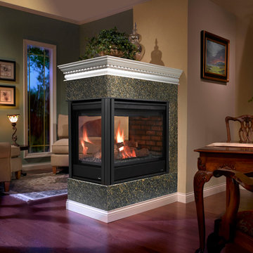HeatnGlo Pennensula Gas Fireplace