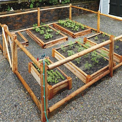 Wire and Wood Garden Enclosure - Home Fencing And Gates