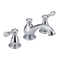 Delta Leland&reg; Two Handle Widespread Lavatory Faucet with Pop-Up - Bathroom Sink Faucets