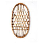 unknwn - Antique Snowshoe, Rustic Tray - This is an antique snowshoe.  The single wood frame shoe makes a great wall display or decorative tray.  Marked USA BQMO 9.
