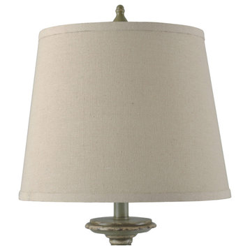 Signature 1 Light Table Lamp, Distressed Green