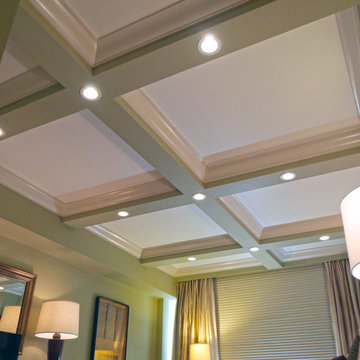 Elegant Contemporary Apartment Renovation Bedroom Ceiling