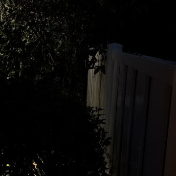 White vinyl fence