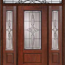 Prehung Side lights-Transom Door 80 Fiberglass Marsais 3/4 Lite - Front Doors