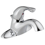 Delta - Delta Classic Single Handle Centerset Bathroom Faucet, Chrome, 520-DST - You can install with confidence, knowing that Delta faucets are backed by our Lifetime Limited Warranty. Delta WaterSense labeled faucets, showers and toilets use at least 20% less water than the industry standard saving you money without compromising performance.