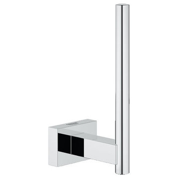Grohe 40 623 1 Essentials Cube Wall Mounted Spring Bar Toilet - Starlight