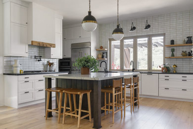 Example of a trendy home design design in San Diego