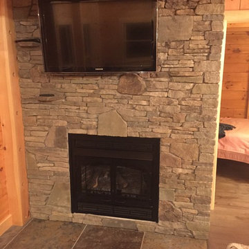 Old Moss ledgestone w/Mosaic inserts