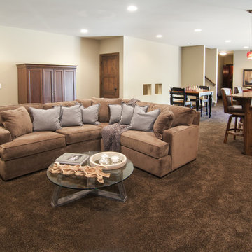 Lower Level Family Room with Wet Bar