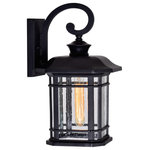 CWI LIGHTING - CWI LIGHTING 0411W10-1-101 Blackburn 1 Light Outdoor Black Wall Lantern - CWI LIGHTING 0411W10-1-101 Blackburn 1 Light Outdoor Black Wall Lantern.  This breathtaking 1 Light Outdoor Wall Light with Black finish is a beautiful piece from our Blackburn Collection. With its sophisticated beauty and stunning details, it is sure to add the perfect touch to your landscape.  Collection: Blackburn.  Finish: Black.  Dimension(in): 17(H) x 9(W) x 10(Ext).  Max Height(in): 17.  Bulb: (1)60W E26 Medium Base(Not Included).  Voltage: 120.  Certifications: ETL.  Installation Location: Wet.  One year warranty against manufacturers defect.