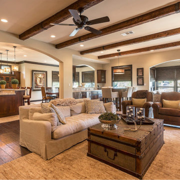 Living Rooms with Faux Wood Beams