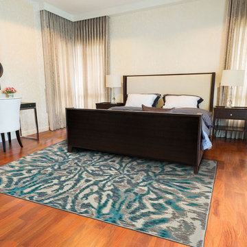 Arsene Area Rug - Aqua/Haze