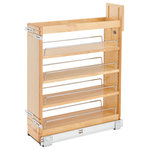 Rev-A-Shelf - Wood Base Cabinet Pull Out Organizer With Soft Close, 7.25" - If you're tired of cluttered, unorganized and hard to access cabinets, then look no further than Rev-A-Shelf's pullout shelving system. This innovative series of pull-out organizers are available in a variety of sizes (depth, height and width) and are available in a variety of style to accommodate any type of kitchen.  From baking sheets, spices, cutting boards, utensils and even knife organization.  No kitchen is complete without one of these organizers and it will change how you use your kitchen.  All units require a full-height cabinet (where no drawer is above) and cabinet door must attach to gain the full features of the unit.