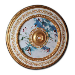 Udecor - BRRD-16-029LS Michelangelo Medallion, Piece - Ceiling Medallions